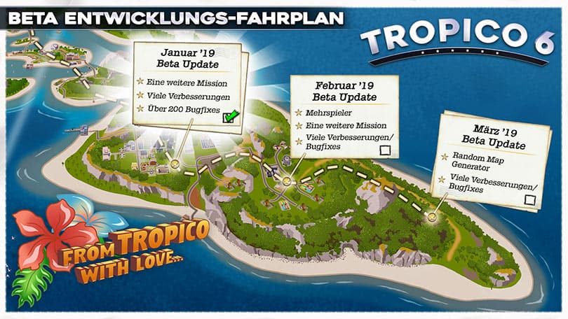 Tropico 6: Roadmap