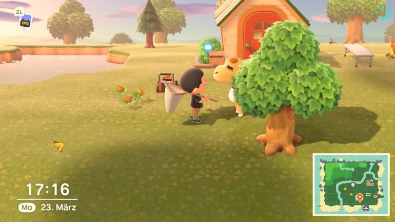 Animal Crossing: New Horizons – wenn der Schmetterling zum Endboss wird, lustiger Clip zeigt Insektenfänger in Aktion