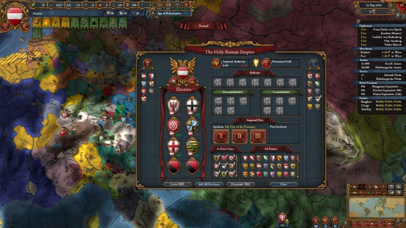 Europa Universalis 4: Emperor – Herrscher fordern was ihnen gebührt