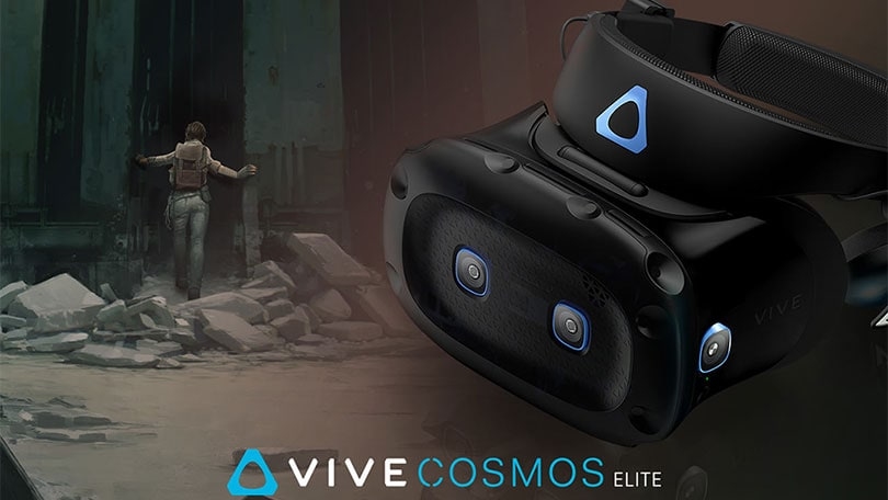 Cosmos Elite Headset (HMD) und Externe Tracking Faceplate mit Half-Life: Alyx