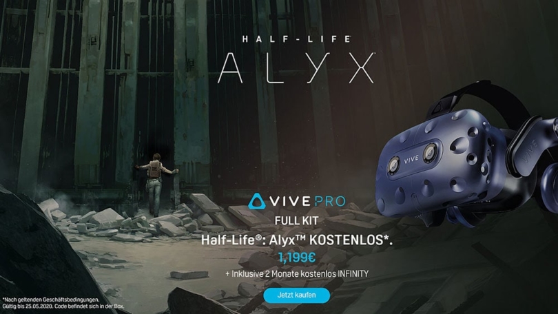 HTC Vive Pro Full Kit jetzt mit Half-Life: Alyx