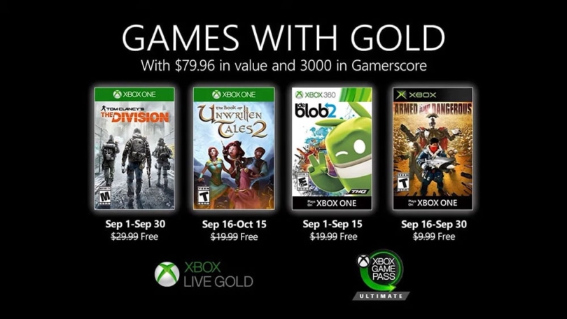 Games with Gold: Diese Spiele gibt es im September gratis