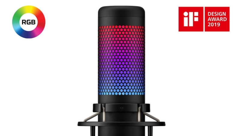 HyperX: Neues QuadCast S USB-Mikrofon mit personalisierbaren RGB-Lichteffekten