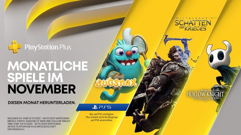 PlayStation Plus-Titel im November 2020 für PS4 und PS5