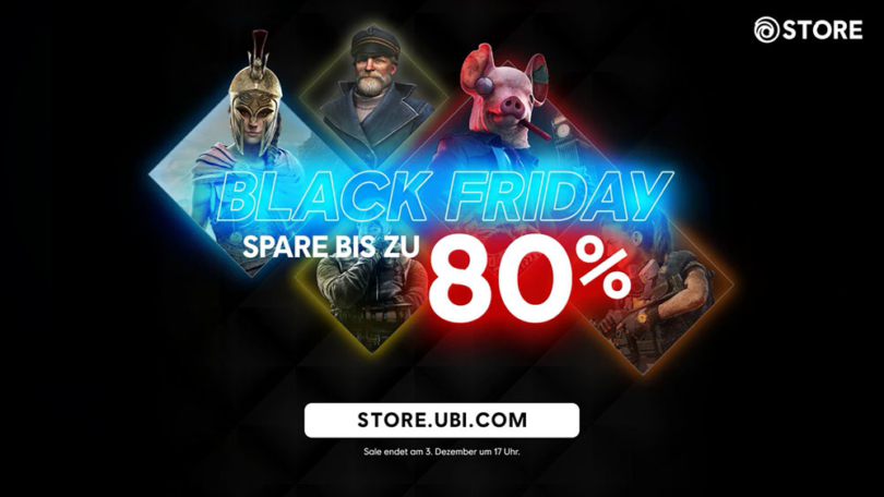 Ubisoft: Black Friday Sale mit bis zu 80% Rabatt