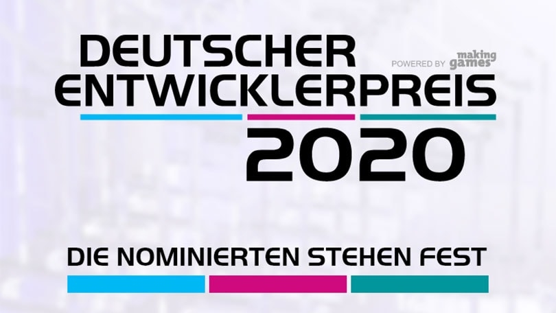 Deutscher Entwicklerpreis 2020: Preisverleihung am 20. Januar 2021 im Livestream