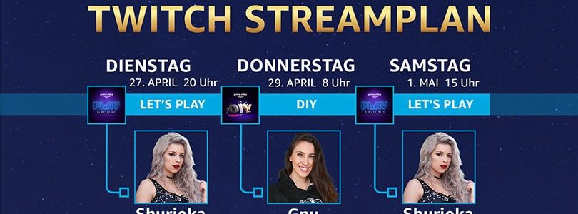 Frauenpower bei Amazon Prime Video: Gnu, Reved und Shurjoka hosten deutschen Twitch-Channel