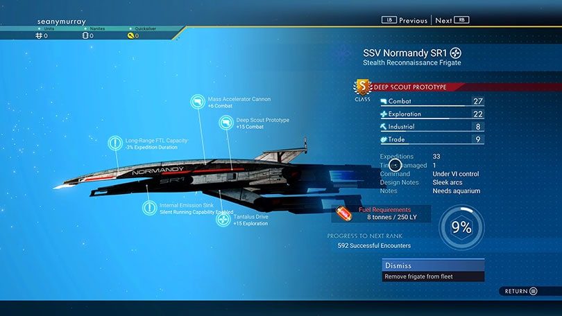 No Mans Sky: feiert die Mass Effect Legendary Edition mit der Normandy im Spiel