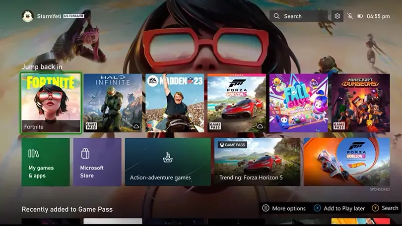 Xbox: HomeScreen Update