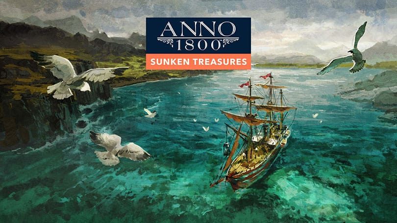 Anno1800: DLC Sunken Treasures Keyart Logo