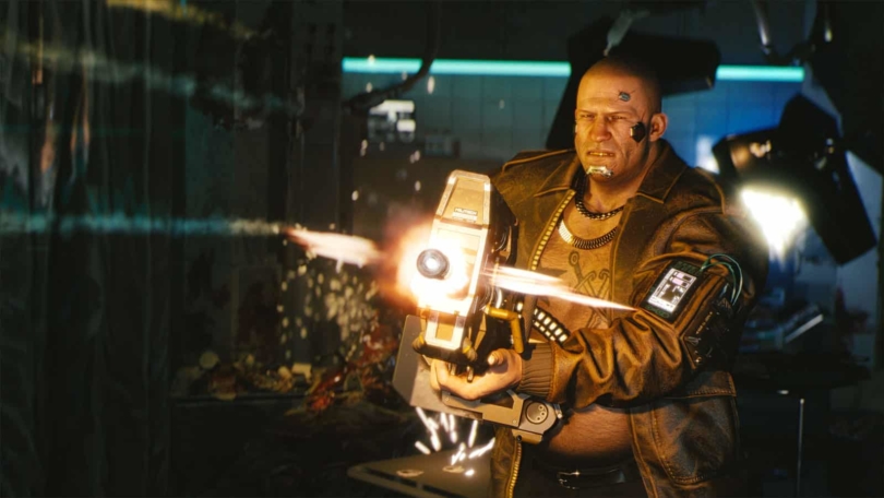 Cyberpunk 2077: Big Man With A Big Gun