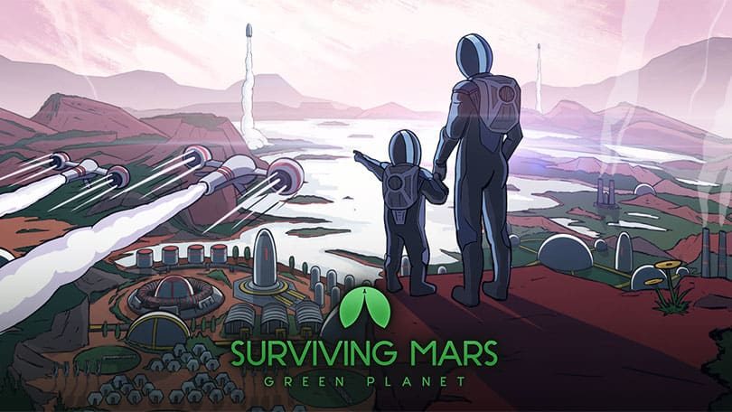 Surviving Mars: Green Planet Key Art